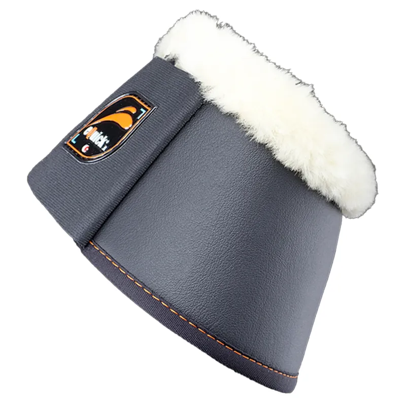 eQuick eOverreach Fluffy Overreach Boots - Black-2