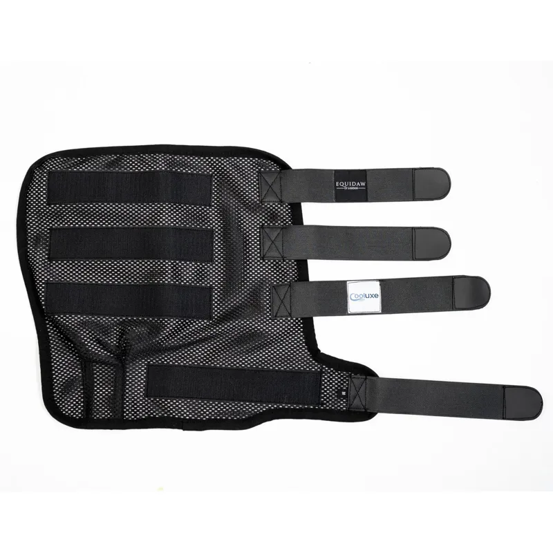 Equidaw of London Luxury Horse Cooling Leg Wraps - Black-1