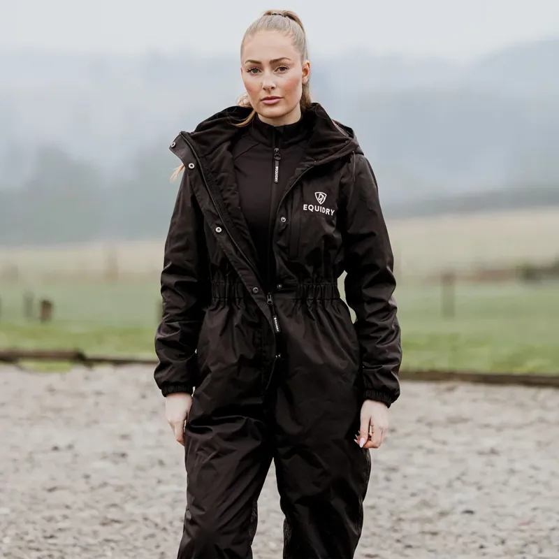 EQUIDRY All-In-One Womens Waterproof Jumpsuit - Brown-2