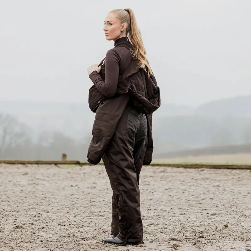 EQUIDRY All-In-One Womens Waterproof Jumpsuit - Brown-3