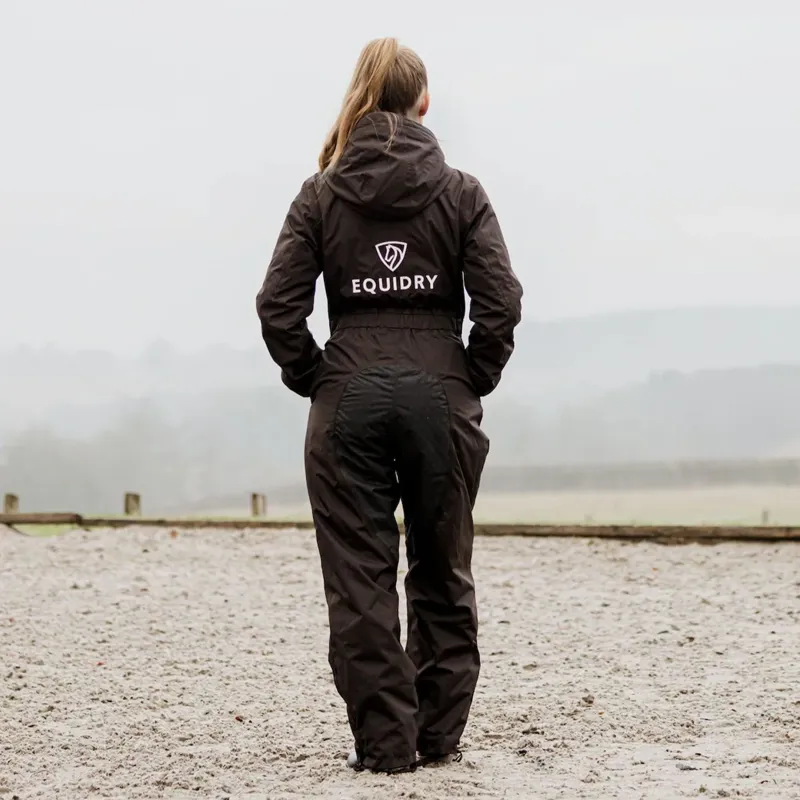 EQUIDRY All-In-One Womens Waterproof Jumpsuit - Brown-4