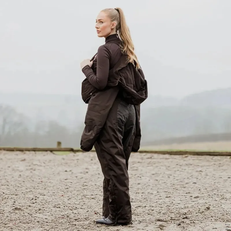 EQUIDRY All-In-One Womens Waterproof Jumpsuit - Brown-3