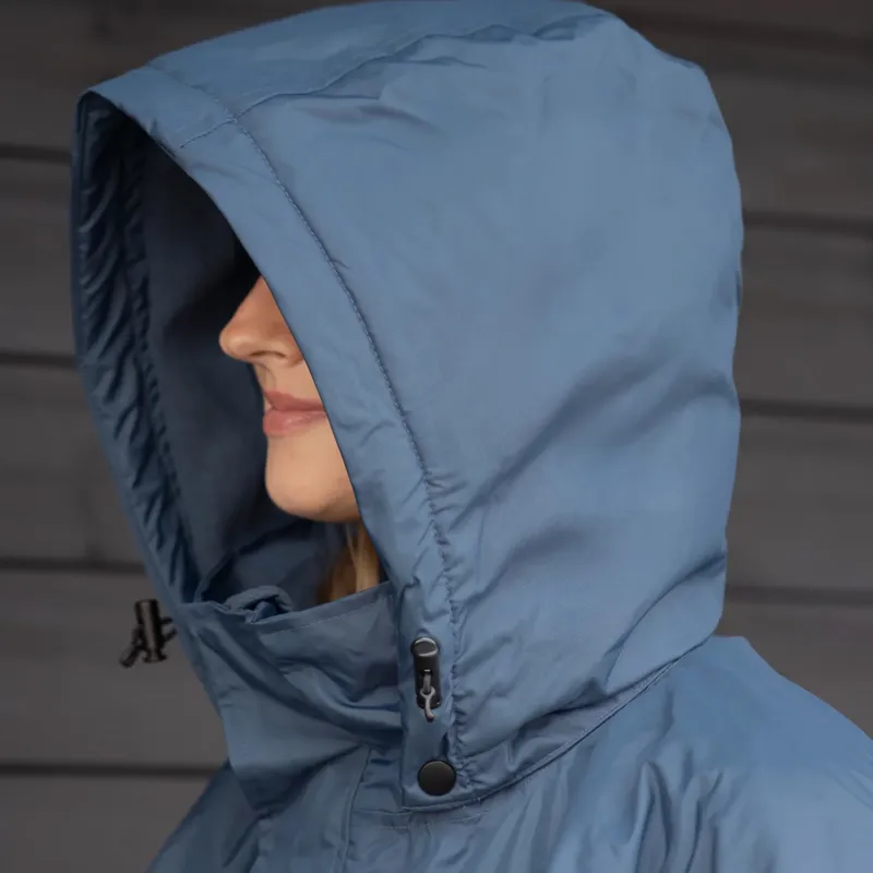 EQUIDRY Evolution Thin Fleece/Removable Hood Jacket - Steel Blue-3