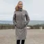 EQUIDRY Aura Womens Waterproof Long Riding Coat - Taupe