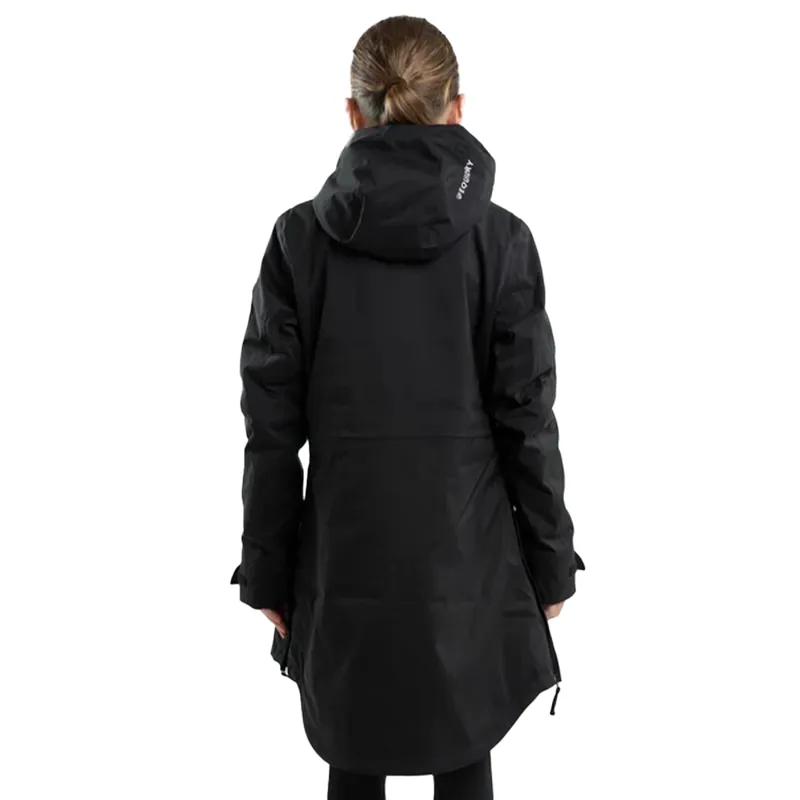 EQUIDRY Bronte Waterproof Junior Long Riding Coat - Black-2