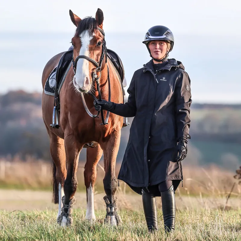 EQUIDRY Bronte V1 Womens Waterproof Riding Coat - Black-6