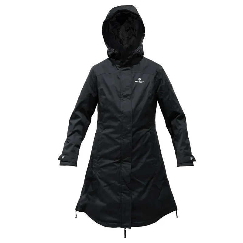EQUIDRY Bronte V1 Womens Waterproof Riding Coat - Black-3