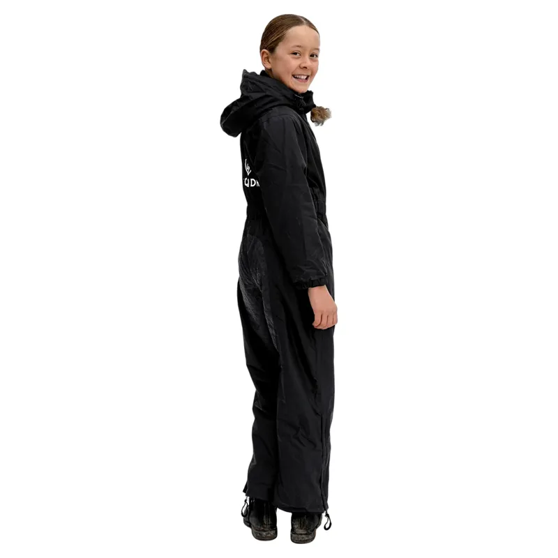 EQUIDRY All-In-One Junior Waterproof Jumpsuit - Black-2