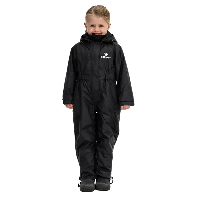 EQUIDRY All-In-One Junior Waterproof Jumpsuit - Black-3