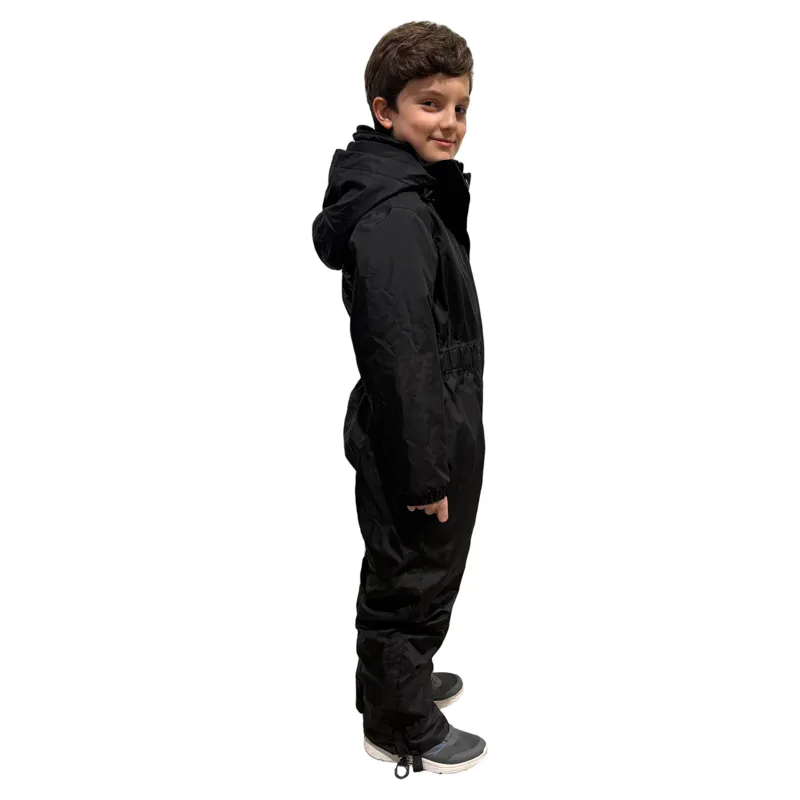 EQUIDRY All-In-One Junior Waterproof Jumpsuit - Black-7