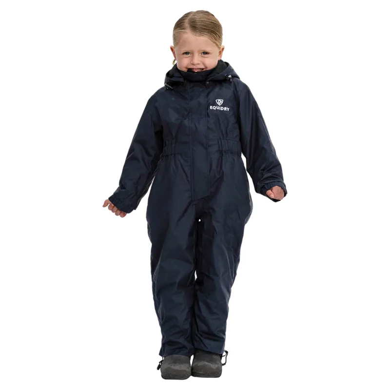 EQUIDRY All-In-One Junior Waterproof Jumpsuit - Navy