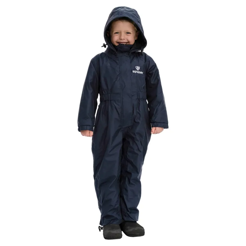 EQUIDRY All-In-One Junior Waterproof Jumpsuit - Navy-2