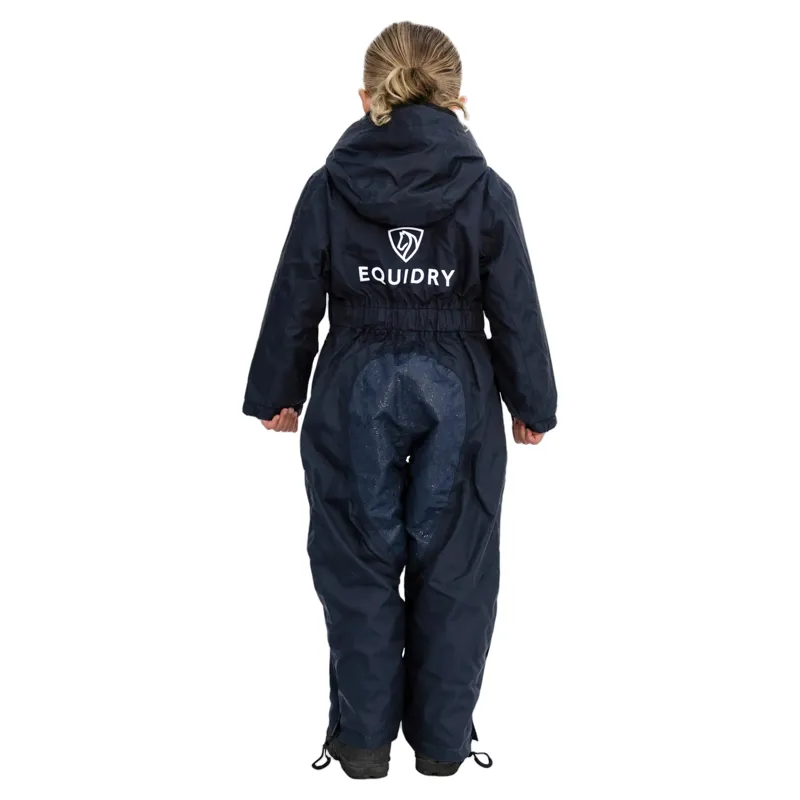 EQUIDRY All-In-One Junior Waterproof Jumpsuit - Navy-8