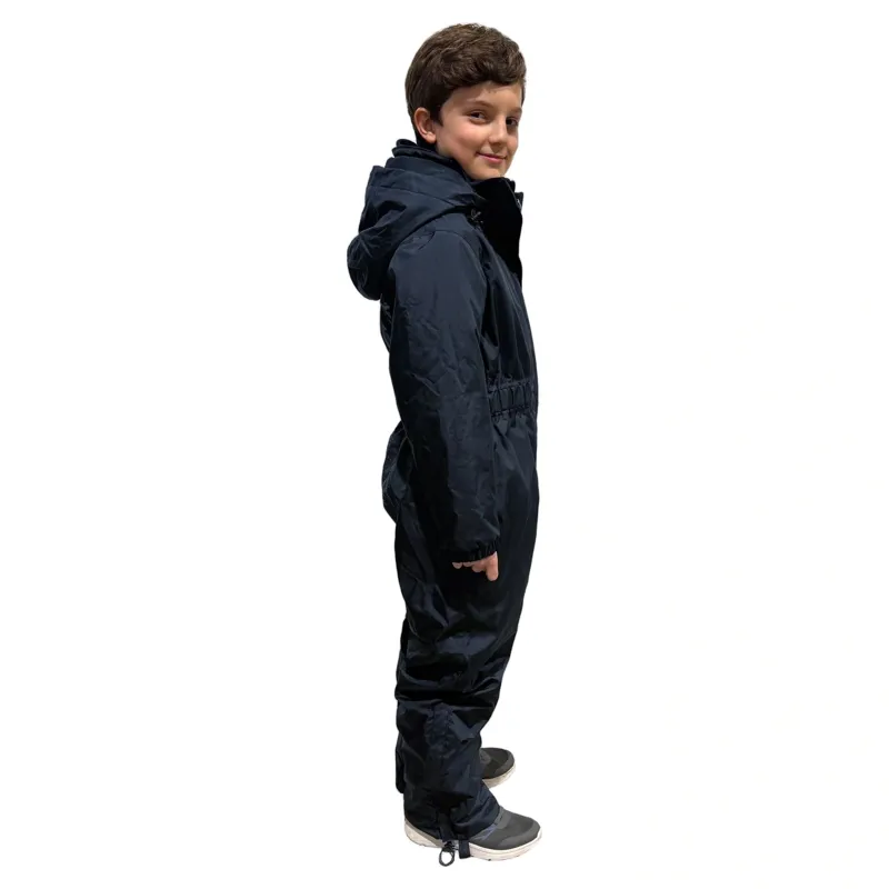 EQUIDRY All-In-One Junior Waterproof Jumpsuit - Navy-9