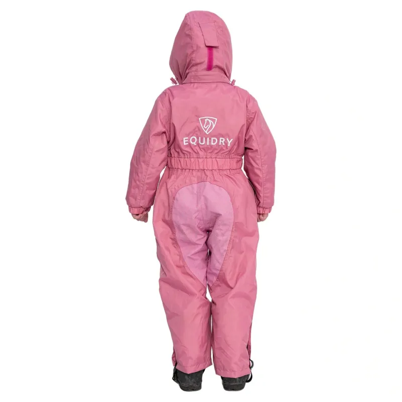 EQUIDRY All-In-One Junior Waterproof Jumpsuit - Dusky Pink-3