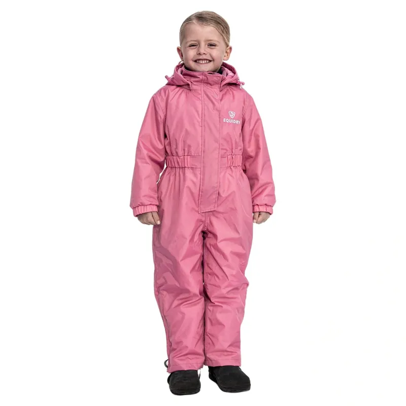 EQUIDRY All-In-One Junior Waterproof Jumpsuit - Dusky Pink-4