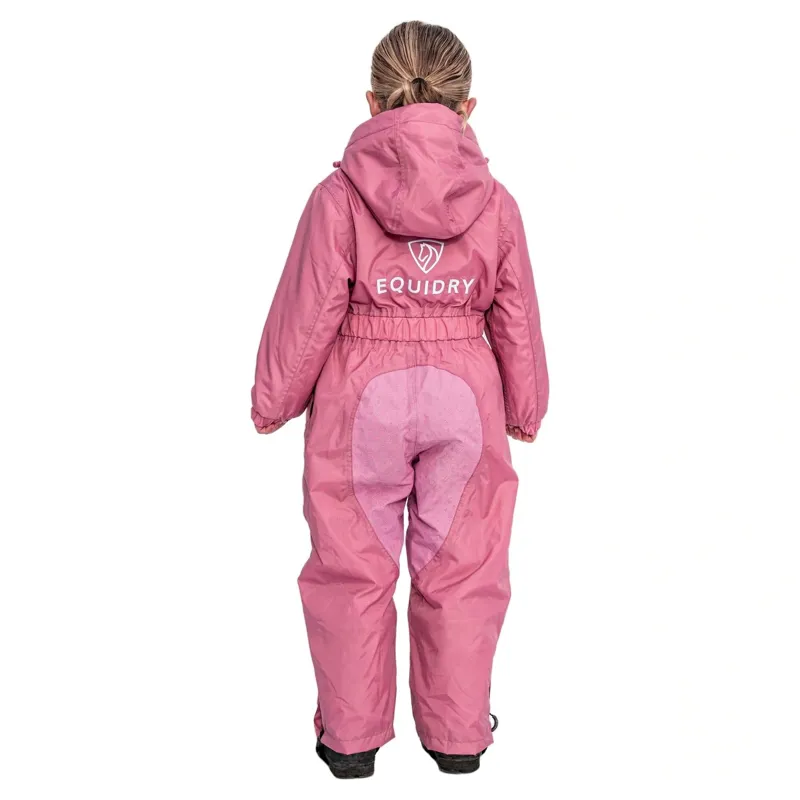 EQUIDRY All-In-One Junior Waterproof Jumpsuit - Dusky Pink-5
