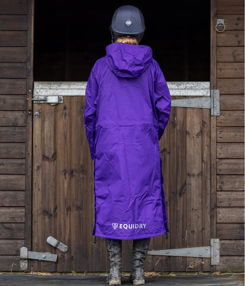EQUIDRY Evolution Mesh Lined Waterproof Jacket - Purple/Purple-2