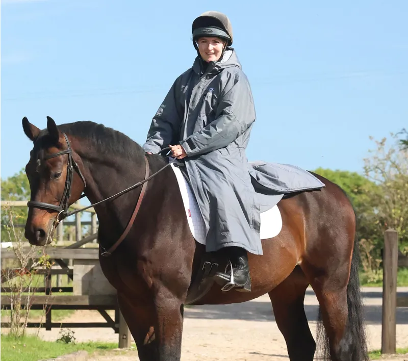 EQUIDRY Evolution Thick Fleece Lined Waterproof Jacket - Charcoal/Grey-1