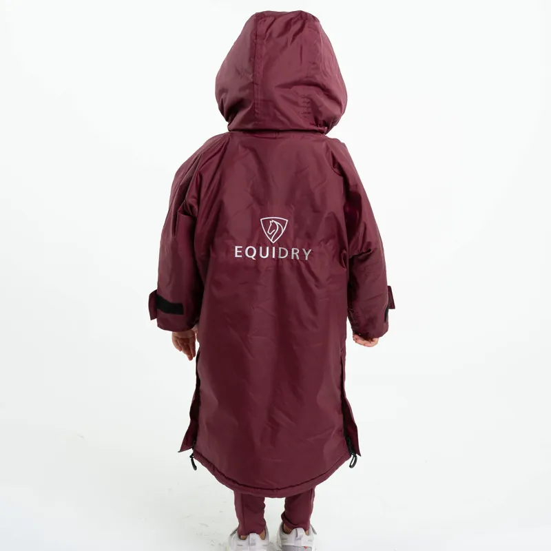 EQUIDRY Evolution Thick Fleece Lined Junior Jacket - Plum/Charcoal-4