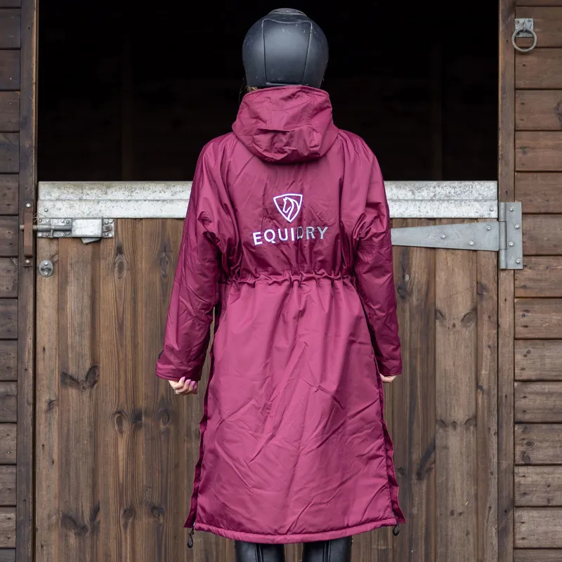 EQUIDRY Evolution Thin Fleece Lined Waterproof Jacket - Plum/Plum-3