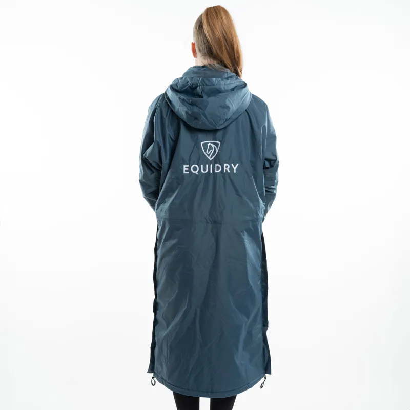 EQUIDRY Evolution Thin Fleece/Removable Hood Jacket - Steel Blue-6