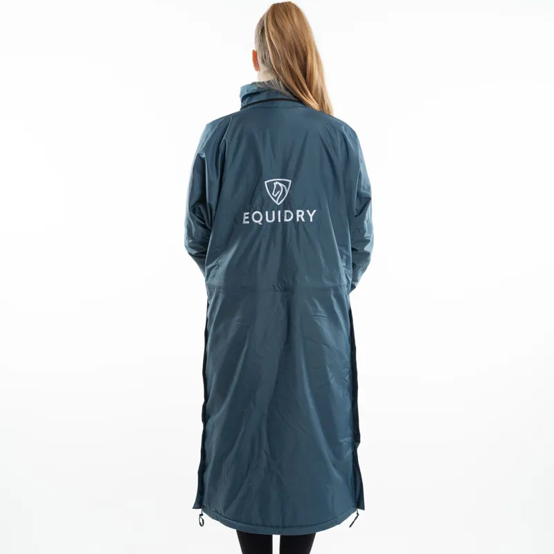 EQUIDRY Evolution Thin Fleece/Removable Hood Jacket - Steel Blue-7