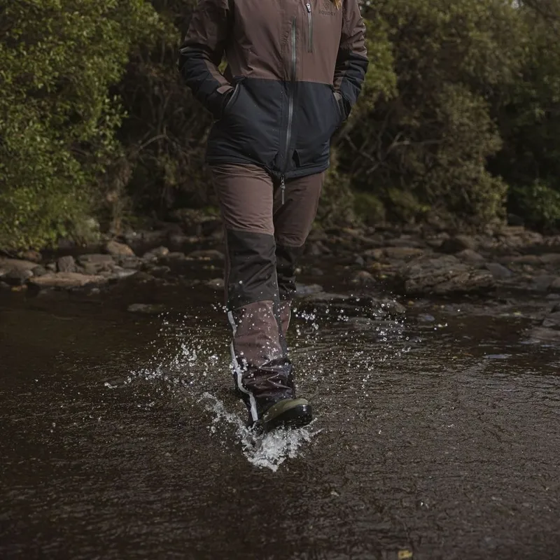EQUIDRY Freya Waterproof Riding Trousers - Brown/Black-12