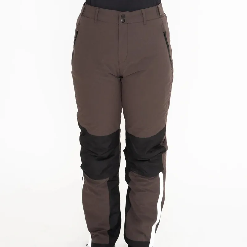 EQUIDRY Freya Waterproof Riding Trousers - Brown/Black-1