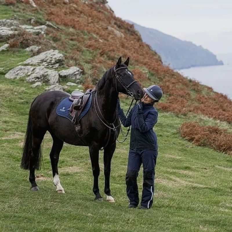 EQUIDRY Freya Waterproof Riding Trousers - Navy/Black-7