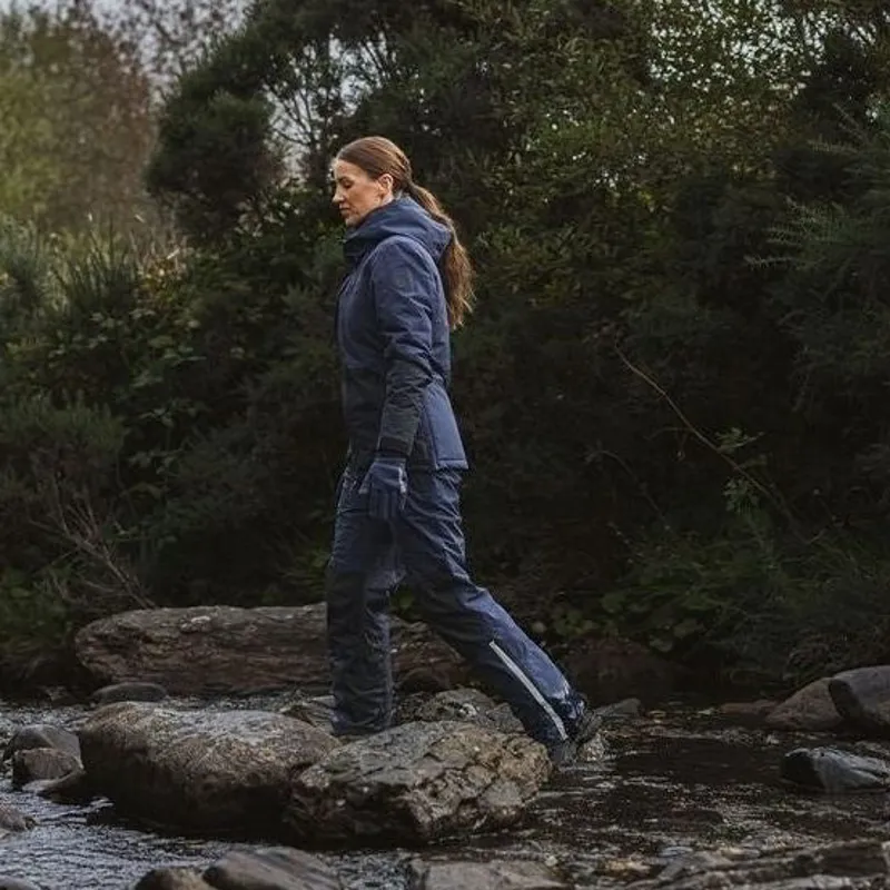 EQUIDRY Freya Womens Padded Waterproof Jacket - Navy/Black-10