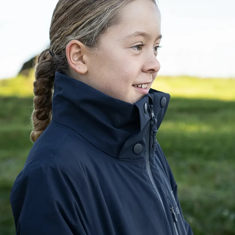 EQUIDRY Iris Junior Girls Warm Waterproof Riding Jacket - Navy-6