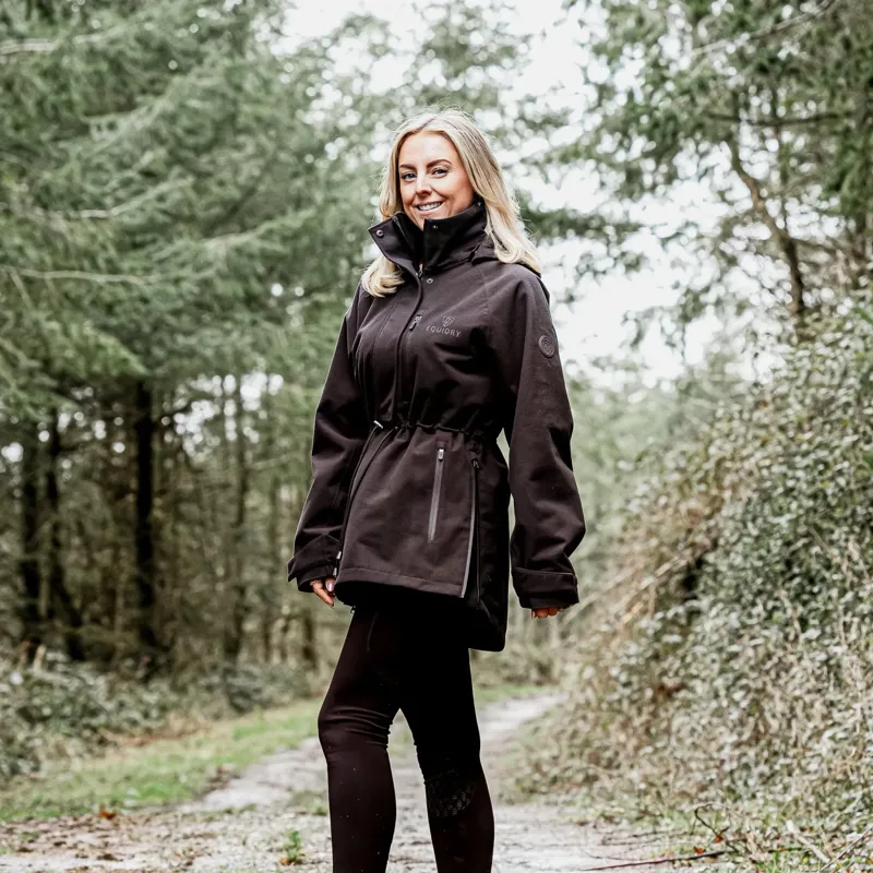 EQUIDRY Nevada Womens Waterproof Smock - Brown-3