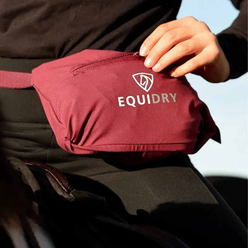 EQUIDRY Nimbus Pack Away Junior Waterproof Jacket - Plum-2