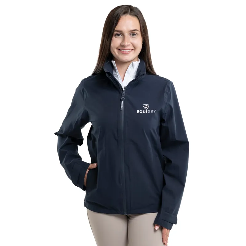 EQUIDRY Nimbus Pack Away Womens Waterproof Jacket - Navy-8