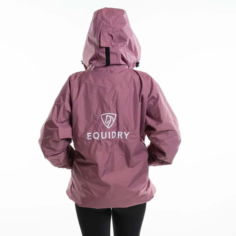 EQUIDRY Shortie Thin Fleece Lined Adults Waterproof Jacket - Valerian-6