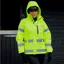 EQUIDRY Shortie Thin Fleece Lined Waterproof Jacket - Hi-Viz Yellow