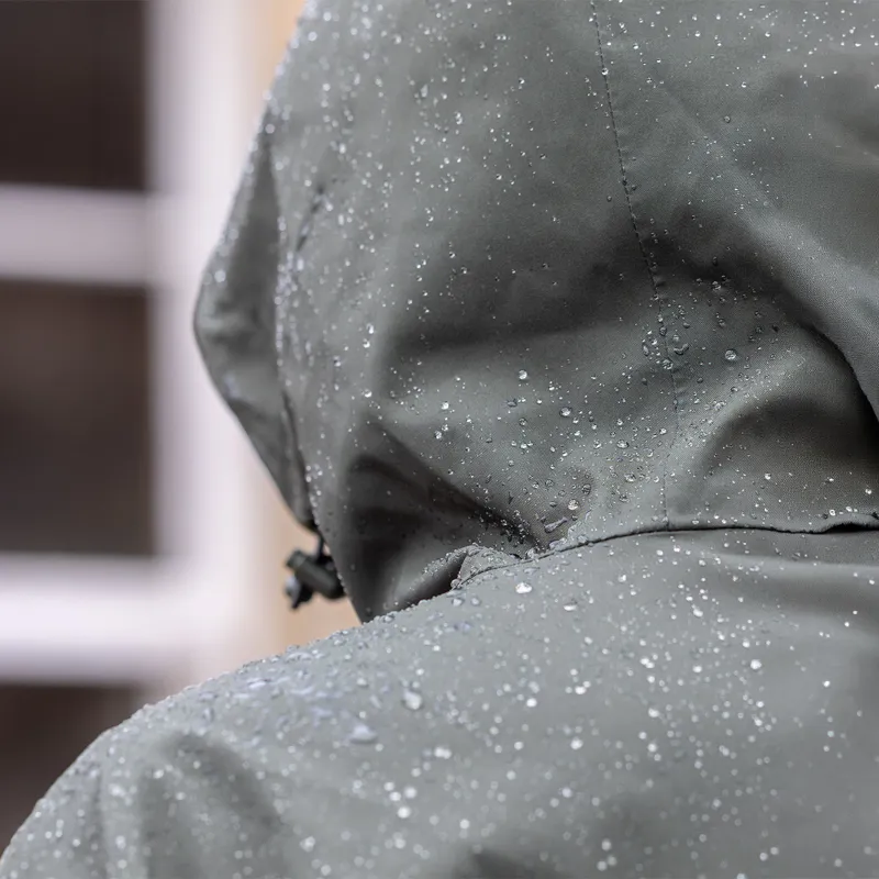 EQUIDRY Storm Smock Waterproof Quarter Zip Adults Jacket - Black Forest-5