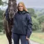 EQUIDRY Storm Smock Waterproof Quarter Zip Adults Jacket - Navy