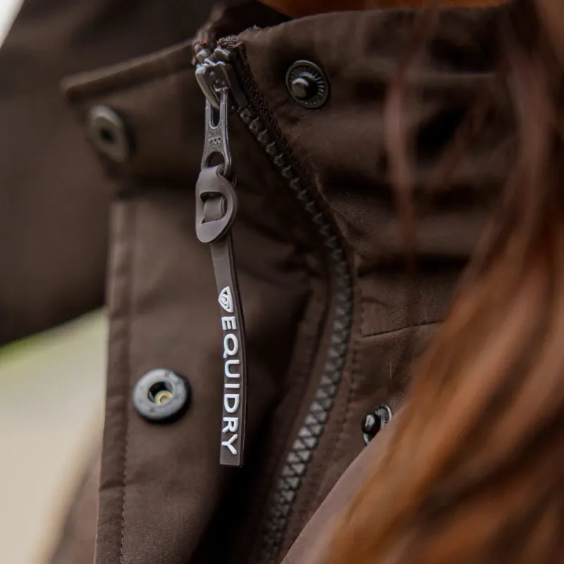 EQUIDRY Talia Womens Waterproof Puffer Jacket - Brown-4