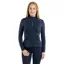 EQUIDRY Water Repellent Womens Zip Up Top - Navy/White