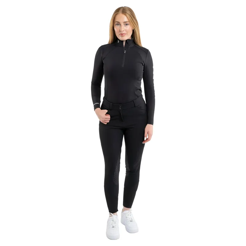 EQUIDRY Womens Waterproof Riding Breeches - Black-4