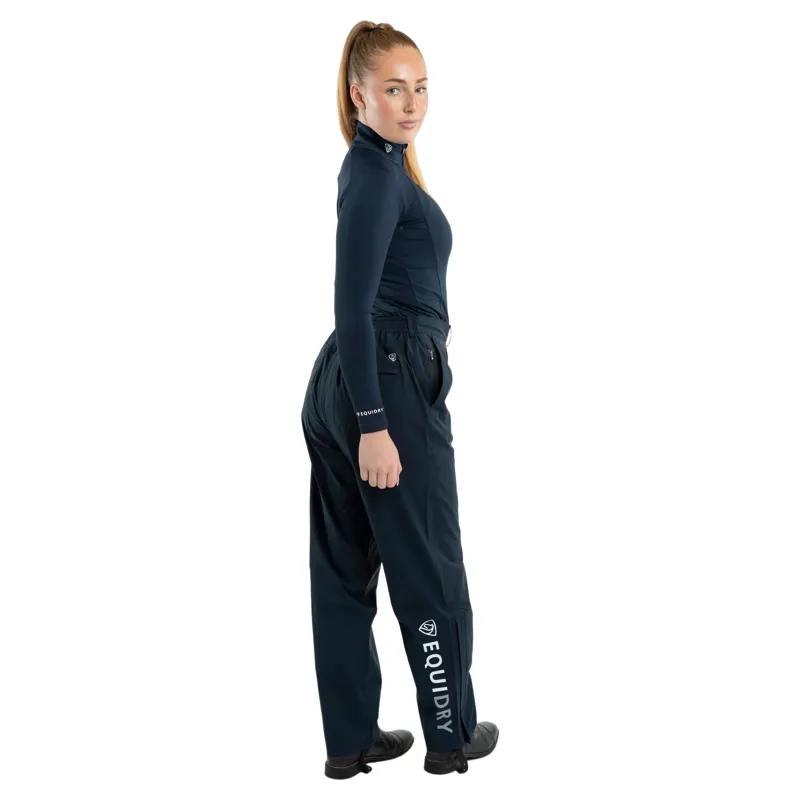 Equidry Unlined Womens Waterproof Trousers - Navy-5