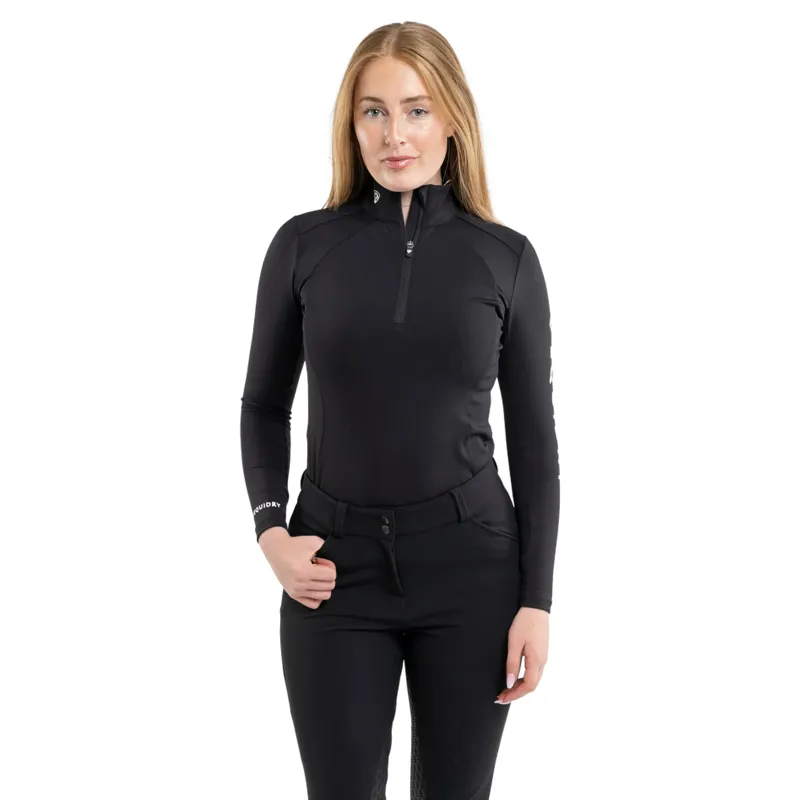 EQUIDRY Womens Water Repellent Base Layer - Black/White