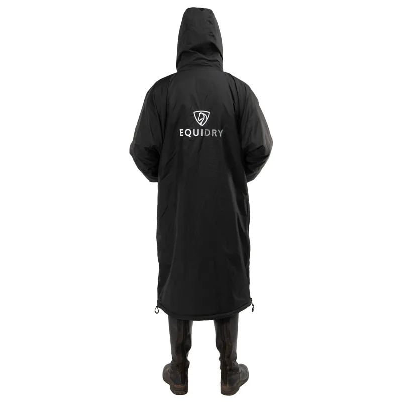 EQUIDRY Original Thick Fleece Lined Junior Jacket - Black/Grey-2