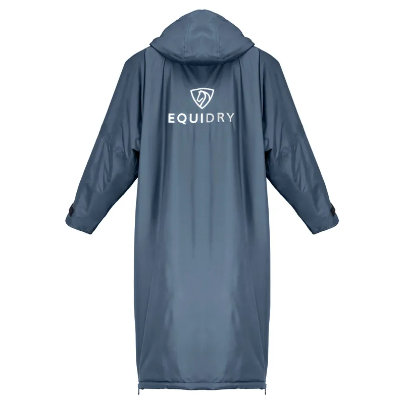 EQUIDRY Original Thick Fleece Lined Junior Jacket - Steel Blue/Grey-4