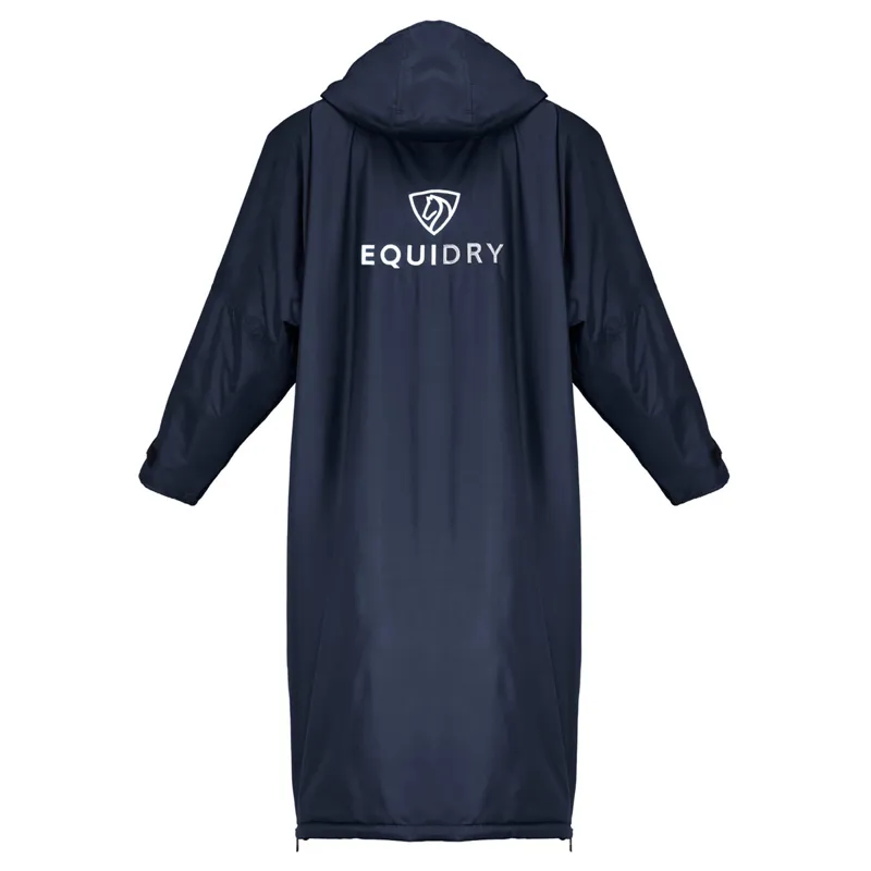 EQUIDRY All Rounder Jacket with Fleece Hood - Navy/Grey-1