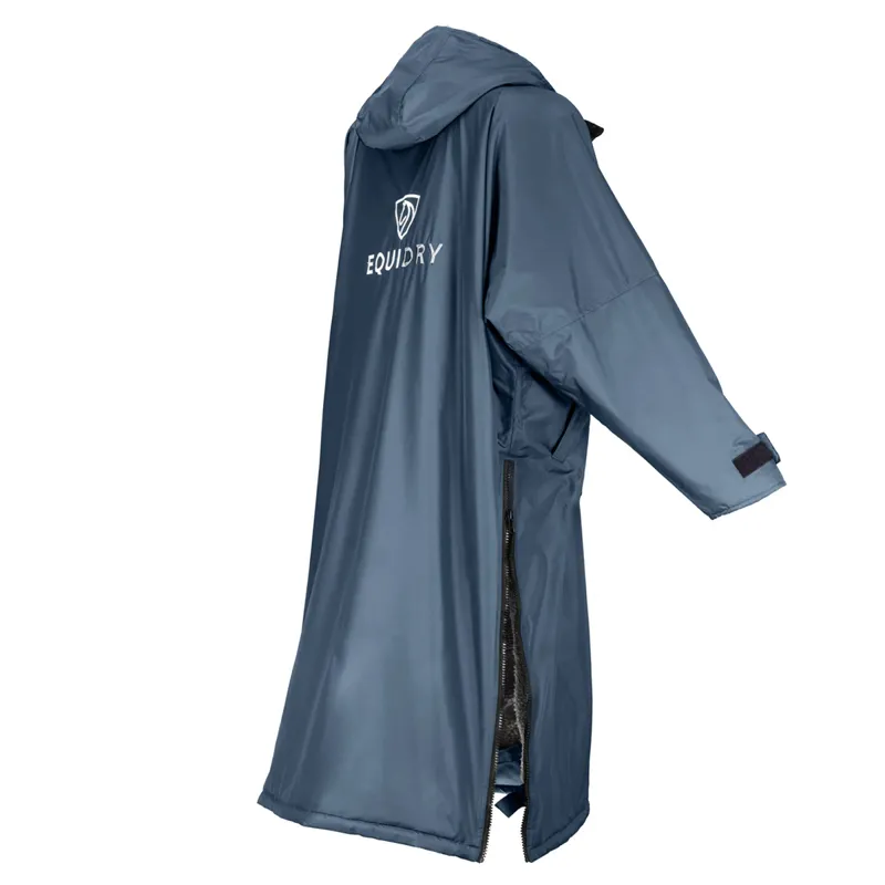 EQUIDRY Original Thick Fleece Lined Waterproof Jacket - Steel Blue/Grey-7