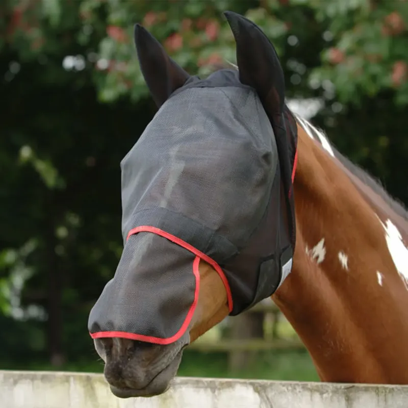 Equilibrium Field Relief Max Fly Mask - Black/Red