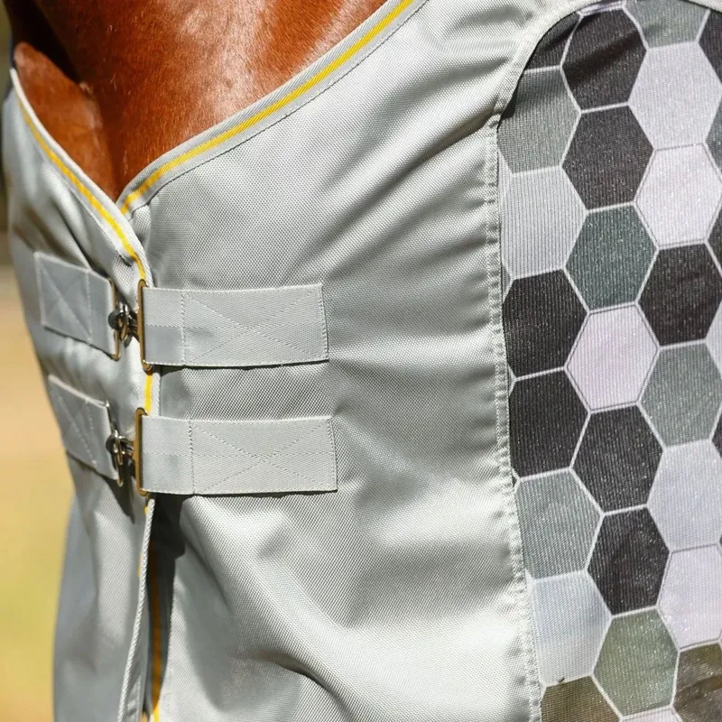 Equilibrium Field Relief Waterproof Detachable Neck Fly Rug - Grey Pre-Order-8